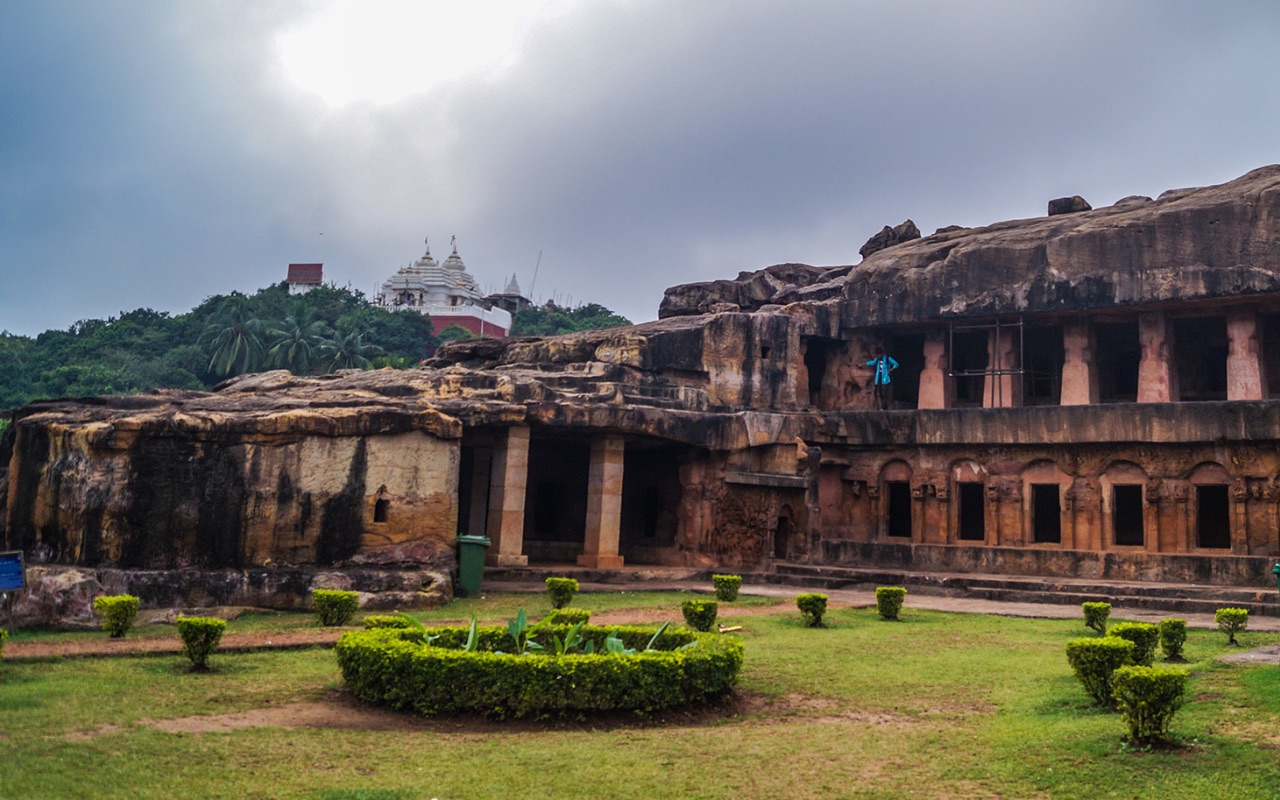 Rock cut caves at Khandagiri