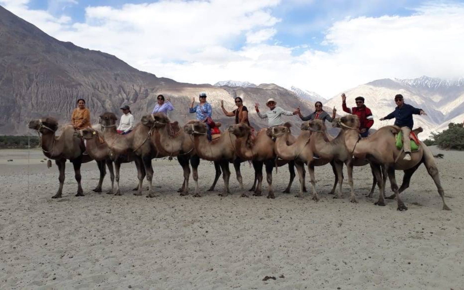Camel ride at Hunder