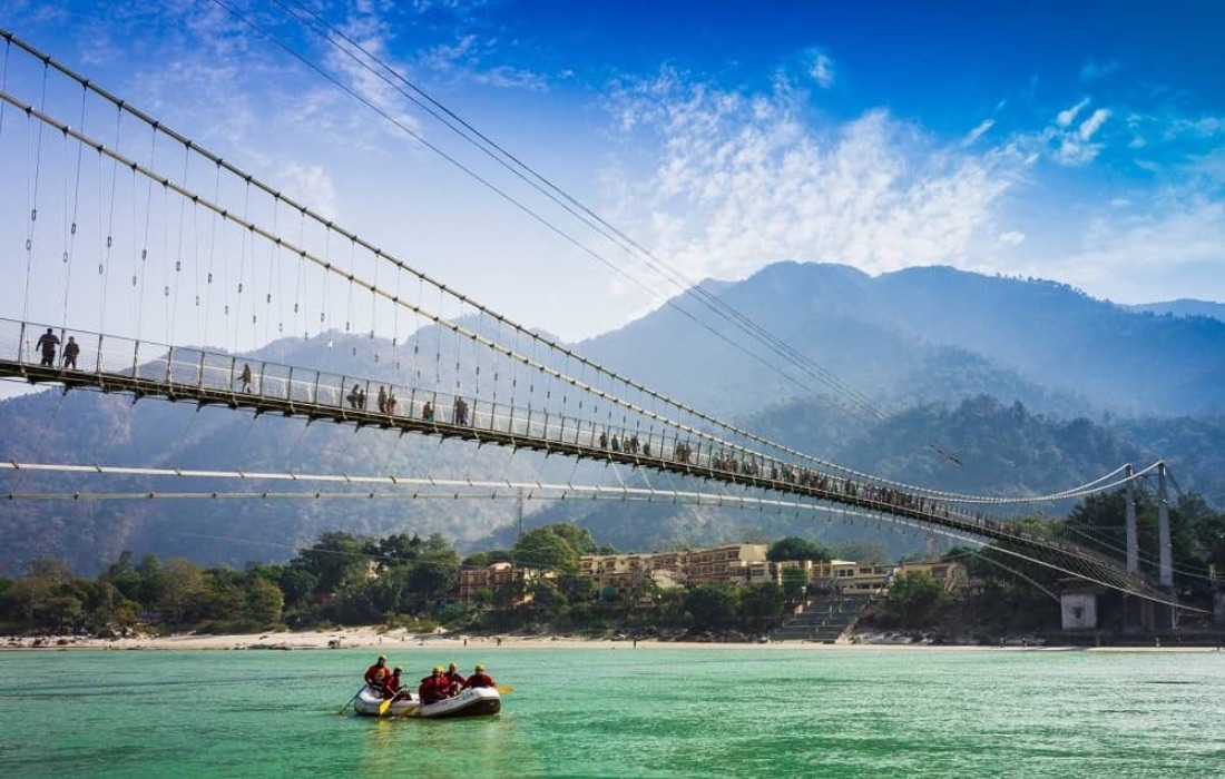 Visit the iconic Lakshman jhula