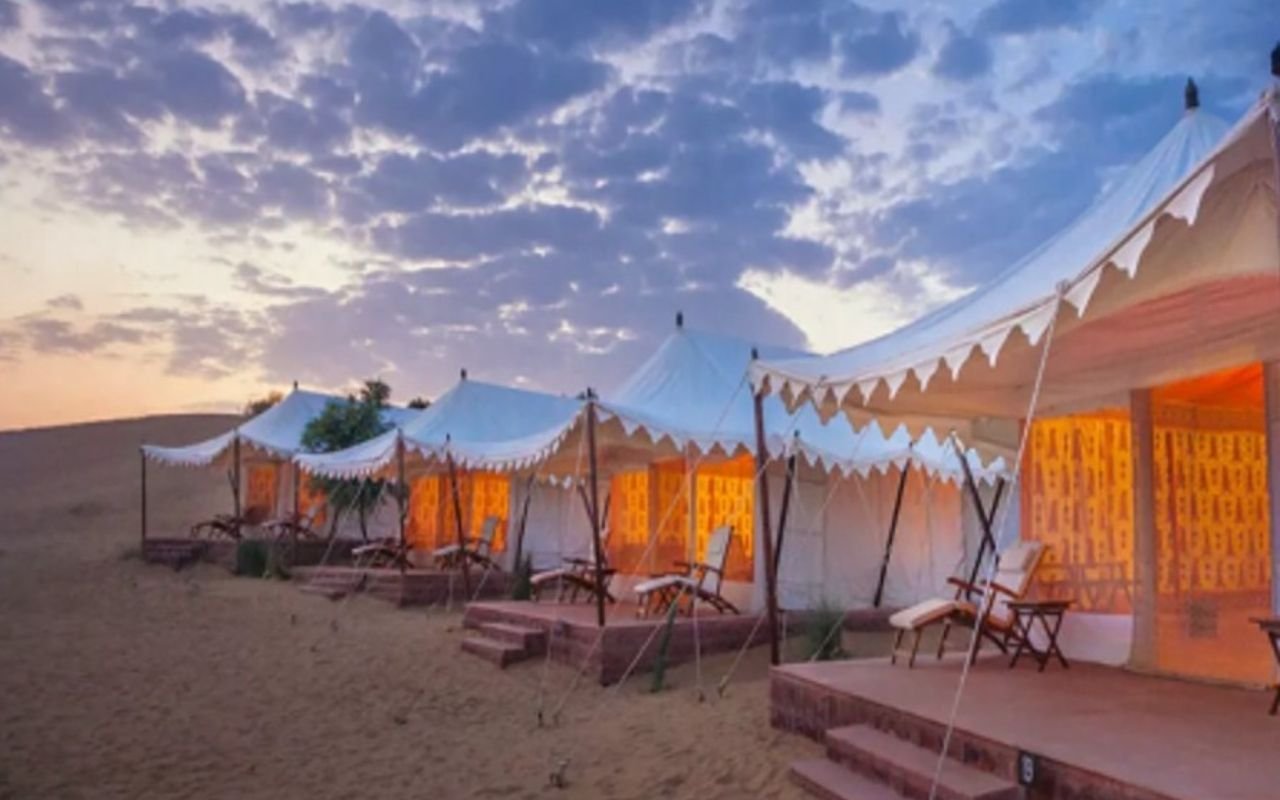 Camp in the midst of Thar Desert